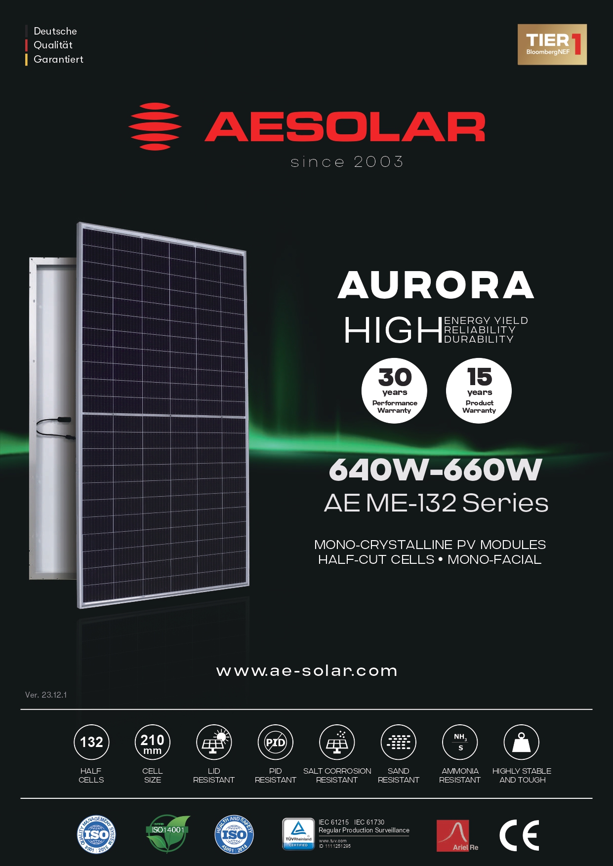 produit AE Solar